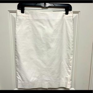 White pencil skirt